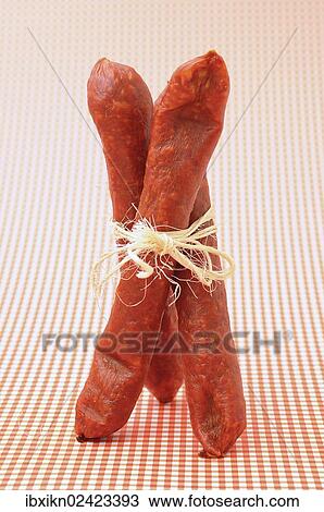 Three salami tied together View Large Photo Image Stock Image - Three salami tied together. Fotosearch