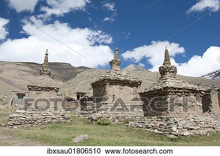 "Tibetan Buddhism, Gyangdrak Gompa monastery, three ancient stupas, region around Mount Kailash, Ngari Prefecture, Gangdise Mountains, Trans-Himalaya mountain range, Himalayas, west Tibet, Tibet Autonomous Region, People's Republic of China, Asia" View Large Photo Image Stock Image - "Tibetan Buddhism, Gyangdrak Gompa monastery, three ancient stupas, region around Mount Kailash, Ngari Prefecture, Gangdise Mountains, Trans-Himalaya mountain range, Himalayas, west Tibet, Tibet Autonomous Region, People's Republic of China, Asia". Fotosearch