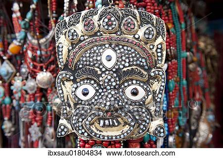 "Tibetan mask, jewelry, necklaces, souvenirs, Lhasa, Himalaya Range, central Tibet, Ue-Tsang, Tibet Autonomous Region, People's Republic of China, Asia" View Large Photo Image Picture - "Tibetan mask, jewelry, necklaces, souvenirs, Lhasa, Himalaya Range, central Tibet, Ue-Tsang, Tibet Autonomous Region, People's Republic of China, Asia". Fotosearch