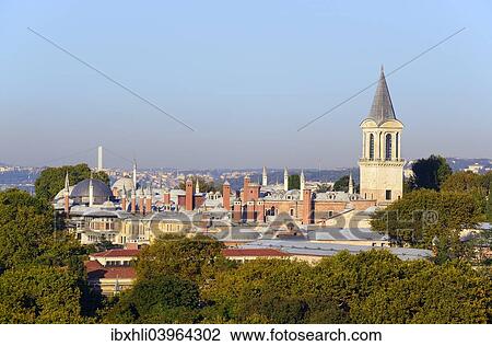 Stock Image - "Topkapi Palace, European side, Istanbul, Turkey, Asia". Fotosearch