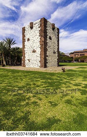 Picture - "Torre del Conde tower, San Sebastian de la Gomera, La Gomera, Canary Islands, Spain, Europe". Fotosearch