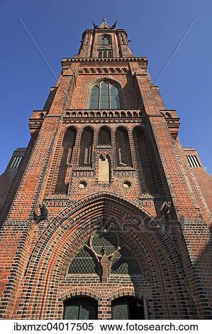 "Tower, Church of St. Nicolai, Gothic Revival, 1895, church built from 1407 to 1440, Brick Gothic, Luneburg, Lower Saxony, Germany, Europe" View Large Photo Image Stock Photography - "Tower, Church of St. Nicolai, Gothic Revival, 1895, church built from 1407 to 1440, Brick Gothic, Luneburg, Lower Saxony, Germany, Europe". Fotosearch