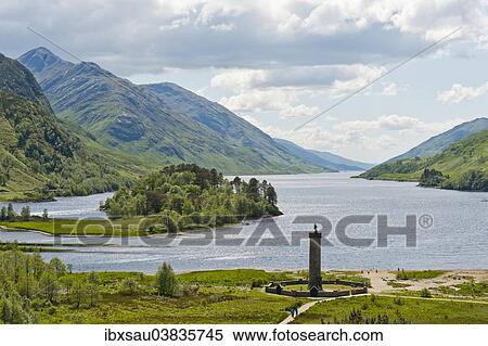 "Tower, Glenfinnan Monument on the shore of Loch Shiel, Glenfinnan, Highlands, Scotland, United Kingdom, Europe" View Large Photo Image Stock Photography - "Tower, Glenfinnan Monument on the shore of Loch Shiel, Glenfinnan, Highlands, Scotland, United Kingdom, Europe". Fotosearch