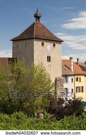 "Town gate at the Place de la Cathedrale, Turckheim, Alsace, France, Europe" View Large Photo Image Stock Photo - "Town gate at the Place de la Cathedrale, Turckheim, Alsace, France, Europe". Fotosearch