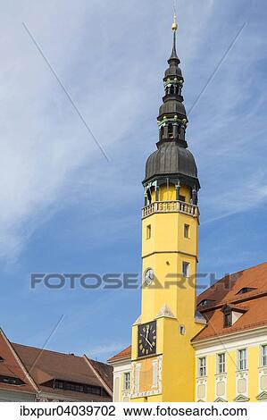 "Town Hall with tower at Hauptmarkt square, Bautzen, Saxony, Germany, Europe" View Large Photo Image Stock Image - "Town Hall with tower at Hauptmarkt square, Bautzen, Saxony, Germany, Europe". Fotosearch