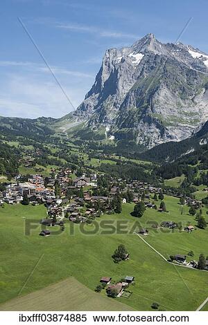 "Townscape Grindelwald, Wetterhorn, Grosse Scheidegg, Interlaken-Oberhasli, Canton of Bern, Switzerland, Europe" View Large Photo Image Stock Photography - "Townscape Grindelwald, Wetterhorn, Grosse Scheidegg, Interlaken-Oberhasli, Canton of Bern, Switzerland, Europe". Fotosearch
