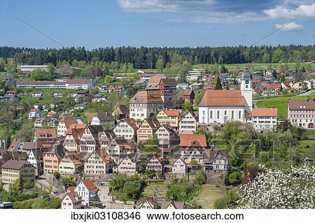 "Townscape, historical old town, Altensteig, Nordschwarzwald, Schwarzwald, Baden-Wurttemberg, Germany, Europe" View Large Photo Image Stock Photograph - "Townscape, historical old town, Altensteig, Nordschwarzwald, Schwarzwald, Baden-Wurttemberg, Germany, Europe". Fotosearch