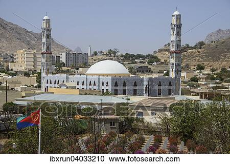 Stock Image - "Townscape, Keren, Eritrea, Africa". Fotosearch