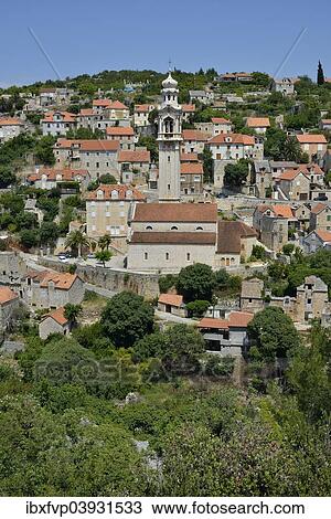 "Townscape, Lozisca, Brac Island, Dalmatia, Croatia, Europe" View Large Photo Image Stock Image - "Townscape, Lozisca, Brac Island, Dalmatia, Croatia, Europe". Fotosearch