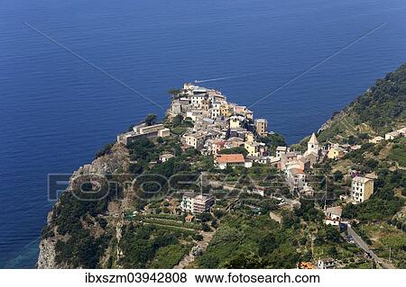 "Townscape of Corniglia, Cinque Terra, Italian Riviera, Liguria, Italy, Europe" View Large Photo Image Stock Photo - "Townscape of Corniglia, Cinque Terra, Italian Riviera, Liguria, Italy, Europe". Fotosearch
