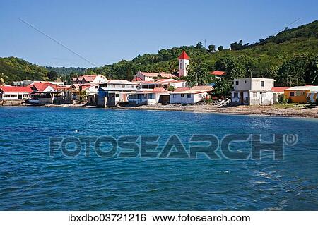 "Townscape of Deshaies, Deshaies, Arrondissement of Basse-Terre, Guadeloupe, France, North America" View Large Photo Image Stock Photograph - "Townscape of Deshaies, Deshaies, Arrondissement of Basse-Terre, Guadeloupe, France, North America". Fotosearch
