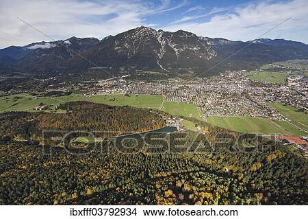 "Townscape of Garmisch, Garmisch-Partenkirchen, Loisachtal, Bavaria, Germany, Europe" View Large Photo Image Picture - "Townscape of Garmisch, Garmisch-Partenkirchen, Loisachtal, Bavaria, Germany, Europe". Fotosearch
