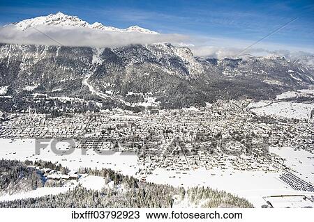 "Townscape of Garmisch, Garmisch-Partenkirchen, Loisachtal, Bavaria, Germany, Europe" View Large Photo Image Stock Image - "Townscape of Garmisch, Garmisch-Partenkirchen, Loisachtal, Bavaria, Germany, Europe". Fotosearch