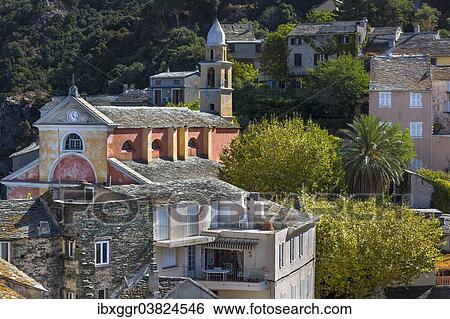 "Townscape of Nonza, Cap Corse, Haute-Corse, Corsica, France, Europe" View Large Photo Image Stock Photograph - "Townscape of Nonza, Cap Corse, Haute-Corse, Corsica, France, Europe". Fotosearch