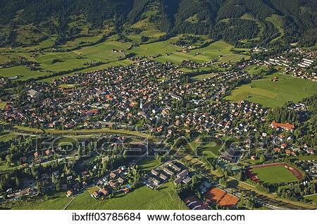 "Townscape of Oberammergau, Bavaria, Germany, Europe" View Large Photo Image Picture - "Townscape of Oberammergau, Bavaria, Germany, Europe". Fotosearch