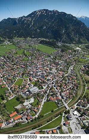 "Townscape of Oberammergau, Bavaria, Germany, Europe" View Large Photo Image Stock Photo - "Townscape of Oberammergau, Bavaria, Germany, Europe". Fotosearch