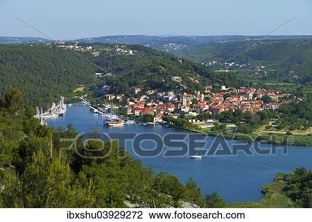 "Townscape of Skradin, River Krka, Dalmatia, Croatia, Europe" View Large Photo Image Stock Image - "Townscape of Skradin, River Krka, Dalmatia, Croatia, Europe". Fotosearch