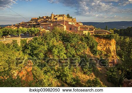 "Townscape, Roussillon, Departement Vaucluse, Provence-Alpes-Cote d? ÇÖAzur, France, Europe" View Large Photo Image Stock Image - "Townscape, Roussillon, Departement Vaucluse, Provence-Alpes-Cote d? ÇÖAzur, France, Europe". Fotosearch