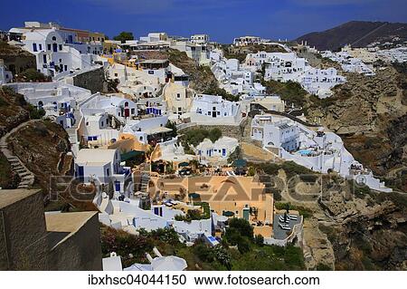 "Townscape, Santorini, Fira, Santorini, Cyclades, Aegean Sea, Greece, Europe" View Large Photo Image Stock Image - "Townscape, Santorini, Fira, Santorini, Cyclades, Aegean Sea, Greece, Europe". Fotosearch