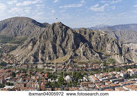 "Townscape with castle, Amasya, river Yesilirmak, Black Sea Region, Turkey, Asia" View Large Photo Image Stock Image - "Townscape with castle, Amasya, river Yesilirmak, Black Sea Region, Turkey, Asia". Fotosearch