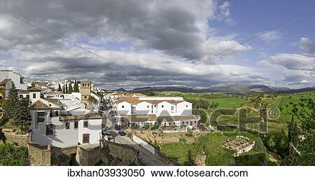 "Townscape with the church Iglesia Padre Jesus, from the Casa del Rey Moro, Ronda, Malaga province, Andalucia, Spain, Europe" View Large Photo Image Stock Image - "Townscape with the church Iglesia Padre Jesus, from the Casa del Rey Moro, Ronda, Malaga province, Andalucia, Spain, Europe". Fotosearch