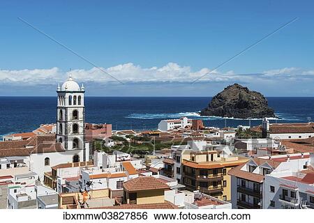 "Townscape with the Church of Santa Ana, Garachico, Tenerife, Canary Islands, Spain, Europe" View Large Photo Image Stock Photograph - "Townscape with the Church of Santa Ana, Garachico, Tenerife, Canary Islands, Spain, Europe". Fotosearch