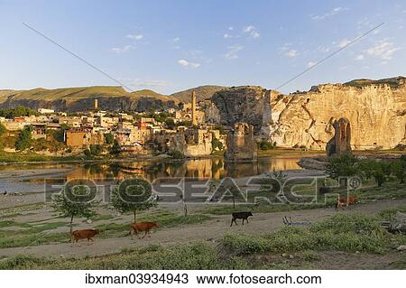"Townscape with the Tigris River, Hasankeyf, Batman Province, Southeastern Anatolia Region, Anatolia, Turkey, Asia" View Large Photo Image Stock Image - "Townscape with the Tigris River, Hasankeyf, Batman Province, Southeastern Anatolia Region, Anatolia, Turkey, Asia". Fotosearch