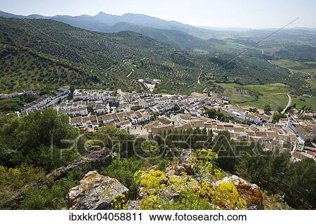 "Townscape, Zahara de la Sierra, White villages, Andalucia, Spain, Europe" View Large Photo Image Stock Image - "Townscape, Zahara de la Sierra, White villages, Andalucia, Spain, Europe". Fotosearch