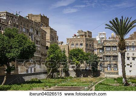 "Traditional old houses in the old city of Sana'a, UNESCO World Heritage Site, Sana'a, Yemen, Asia" View Large Photo Image Stock Photography - "Traditional old houses in the old city of Sana'a, UNESCO World Heritage Site, Sana'a, Yemen, Asia". Fotosearch