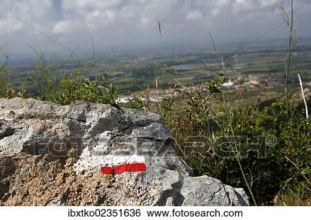 "Trail marker at Torroella de Montgri, Girona province, Catalonia, Spain, Europe" View Large Photo Image Stock Photograph - "Trail marker at Torroella de Montgri, Girona province, Catalonia, Spain, Europe". Fotosearch
