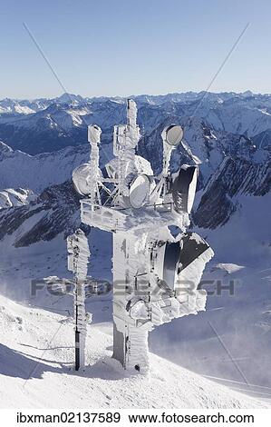 "Transmitter and antenna masts on Zugspitze Mountain, Wetterstein Mountains, Bavaria, Germany, Tyrol, Austria, Europe, PublicGround, Europe" View Large Photo Image Stock Photo - "Transmitter and antenna masts on Zugspitze Mountain, Wetterstein Mountains, Bavaria, Germany, Tyrol, Austria, Europe, PublicGround, Europe". Fotosearch