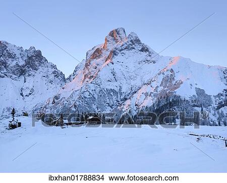 "Treffneralm alp and Reichenstein mountain, 2251m, at sunset, Gesaeuse mountain region, Styria, Austria, Europe" View Large Photo Image Picture - "Treffneralm alp and Reichenstein mountain, 2251m, at sunset, Gesaeuse mountain region, Styria, Austria, Europe". Fotosearch