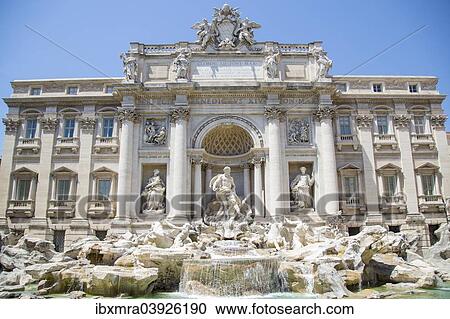 "Trevi Fountain, Fontana di Trevi, front view, Rome, Lazio, Italy, Europe" View Large Photo Image Stock Image - "Trevi Fountain, Fontana di Trevi, front view, Rome, Lazio, Italy, Europe". Fotosearch