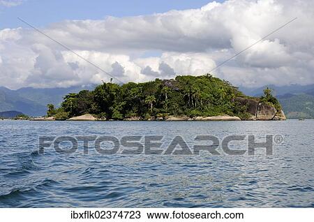 "Tropical island in the Bay of Paraty or Parati, State of Rio de Janeiro, Brazil, South America" View Large Photo Image Stock Image - "Tropical island in the Bay of Paraty or Parati, State of Rio de Janeiro, Brazil, South America". Fotosearch