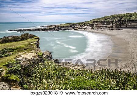 Stock Photo - "Truman Bay, West Coast, South Island, New Zealand, Oceania". Fotosearch