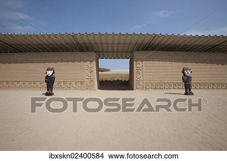 Picture - "Tschudi Complex, ruins of Chan Chan, UNESCO World Heritage Site, Trujillo, Peru, South America". Fotosearch