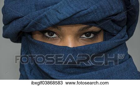 "Tuareg girl, Targia, veiled with Chech fabrics, eyes, Algeria, Africa" View Large Photo Image Stock Image - "Tuareg girl, Targia, veiled with Chech fabrics, eyes, Algeria, Africa". Fotosearch
