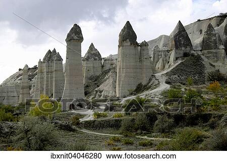 "Tufa formations in Love Valley, Nevsehir Province, Cappadocia, Turkey, Asia" View Large Photo Image Stock Image - "Tufa formations in Love Valley, Nevsehir Province, Cappadocia, Turkey, Asia". Fotosearch