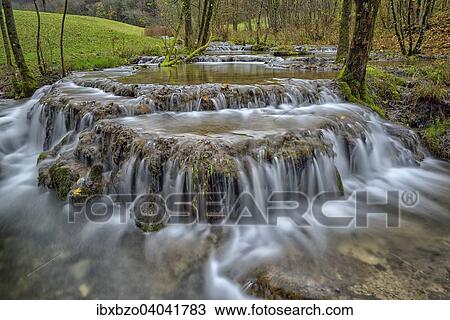 "Tufa formations, stream in the Swabian Jura Biosphere Reserve, Baden-Wurttemberg, Germany, Europe" View Large Photo Image Stock Image - "Tufa formations, stream in the Swabian Jura Biosphere Reserve, Baden-Wurttemberg, Germany, Europe". Fotosearch