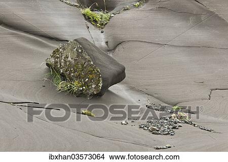 Picture - "Tufa rock, Vik, Southern Region, Iceland, Europe". Fotosearch