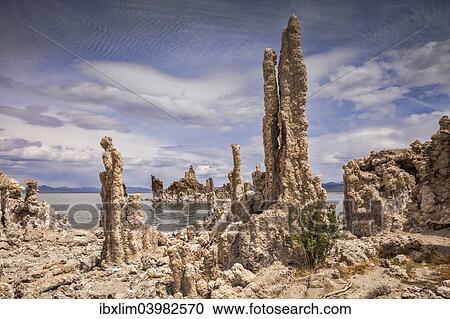 "Tufa towers at Mono Lake, Lee Vining, California, United States, North America" View Large Photo Image Stock Image - "Tufa towers at Mono Lake, Lee Vining, California, United States, North America". Fotosearch