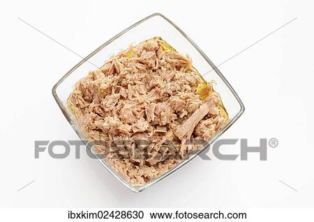Tuna in a glass bowl View Large Photo Image Stock Image - Tuna in a glass bowl. Fotosearch