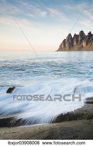 "Tungeneset coastline, Devil's Teeth, Okshornan Range, Senja, Troms ‪, Northern Norway, Norway, Europe" View Large Photo Image Stock Photo - "Tungeneset coastline, Devil's Teeth, Okshornan Range, Senja, Troms ‪, Northern Norway, Norway, Europe". Fotosearch