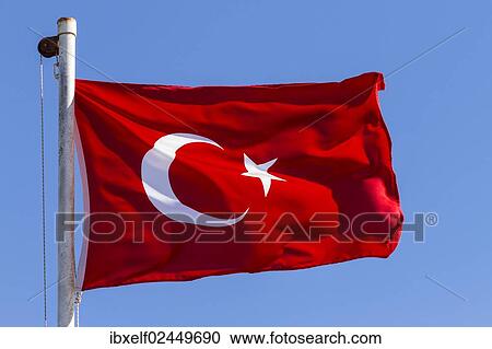 "Turkish flag, Turkey, Asia" View Large Photo Image Stock Image - "Turkish flag, Turkey, Asia". Fotosearch
