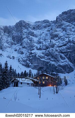 "Tutzinger Huette mountain lodge in winter, Benediktbeuern, Bavaria, Germany, Europe" View Large Photo Image Stock Photo - "Tutzinger Huette mountain lodge in winter, Benediktbeuern, Bavaria, Germany, Europe". Fotosearch