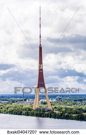 "TV tower, 368. 5m, the tallest TV tower in the European Union, Riga, Latvia, Europe" View Large Photo Image Stock Photo - "TV tower, 368. 5m, the tallest TV tower in the European Union, Riga, Latvia, Europe". Fotosearch