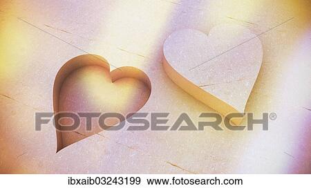 Two hearts View Large Photo Image Stock Photo - Two hearts. Fotosearch