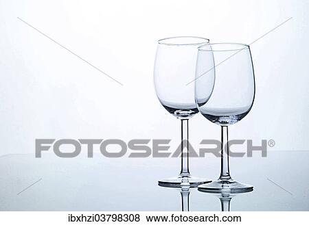 Stock Photo - Two wine glasses. Fotosearch