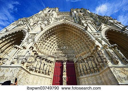 "Tympanum of the central west portal of the Amiens Cathedral, Notre Dame d'Amiens, UNESCO World Heritage Site, Amiens, France, Europe" View Large Photo Image Stock Image - "Tympanum of the central west portal of the Amiens Cathedral, Notre Dame d'Amiens, UNESCO World Heritage Site, Amiens, France, Europe". Fotosearch