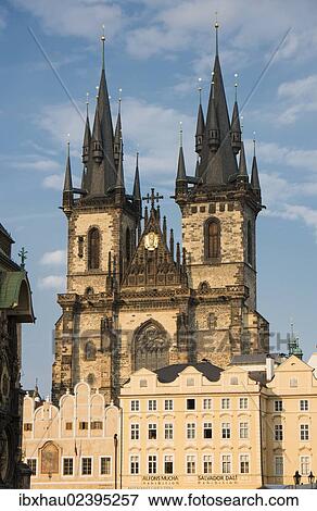 "Tyn Church, Prague, Czech Republic, Europe" View Large Photo Image Stock Photo - "Tyn Church, Prague, Czech Republic, Europe". Fotosearch